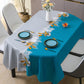 Light luxury high end oval pvc tablecloth