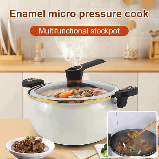 Double Handle 7L Enamel Micro Pressure Cooker