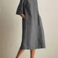 Japanese Style Linen Cotton Dress