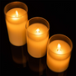 Flickering Flameless Candles with Glass Holder