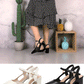 Thick Heel Pointed Head Versatile High Heels With One-way Strap