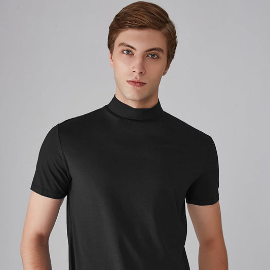 🔥Hot Sale $25.88🔥MEN'S T-SHIRT WITH STAND-UP COLLAR AND SLIM FIT（50% OFF）