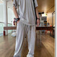 Men’s Loose Fashionable Long Sleeve 2-piece Set