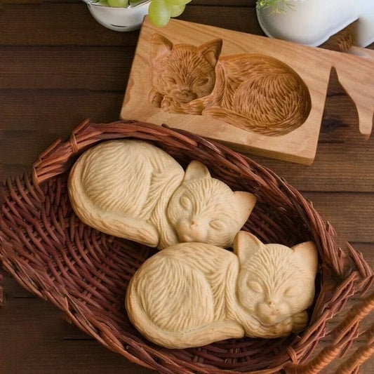 🔥Buy More Save More💖Cookie Shortbread Wooden Cookie Mold