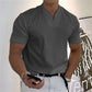 2023 Men Gentlemans Business Short Sleeve Fitness T-shirt