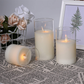 Flickering Flameless Candles with Glass Holder