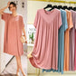 🌸Super Soft Comfortable Short Sleeve Loose Pajama Dress