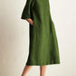 Japanese Style Linen Cotton Dress