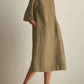 Japanese Style Linen Cotton Dress