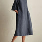 Japanese Style Linen Cotton Dress