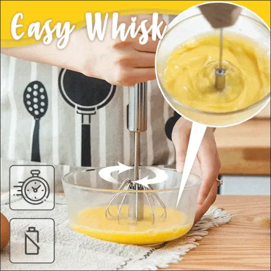 🎁Hot Sale 49% OFF⏳Stainless Steel Semi-Automatic Whisk