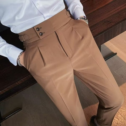 🔥New Year Sale 40% Off🔥Men's Solid Color Straight Casual Trousers