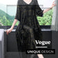 Half-sleeve fashionable loose retro elegant A-line long dress