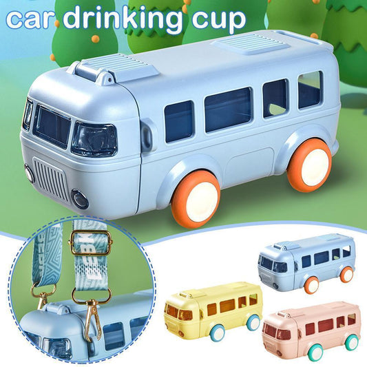 🧃2023 HOT SALE Toy Bus Water Bottle with shoulder strap🔥