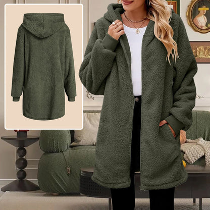 Thoughtful gift! 🎁Women's Winter Loose Plush Long Sleeve Hooded