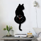 (❤️2023 Pre-Christmas Sale - 49% off❤️)Nordic Cat with Wagging Tail Wall Clock