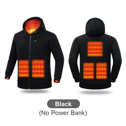 🔥2023 New Upgraded-Warm Gift! USB Heated Casual Hoodie Jacket