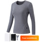 Nice gift*Thermal Fleece Underwear USB Electric Heating Suit With Power Bank