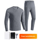 Nice gift*Thermal Fleece Underwear USB Electric Heating Suit With Power Bank