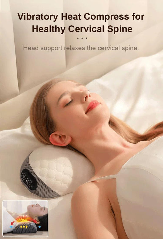 2023 Hot Selling💖Breathable Memory Foam Heated Vibrating Neck Massager