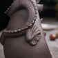 Chinese Dragon Purple Sandstone Waterfall Incense Burner