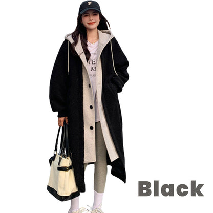 🎅🎄Christmas Sale🥳 2-Layered Faux Lambswool Hooded Coat Jacket(42%OFF)