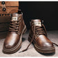 🔥50% OFF TODAY🔥Men's Vintage PU Leather Lace-Up Boots