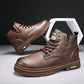 🔥50% OFF TODAY🔥Men's Vintage PU Leather Lace-Up Boots