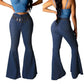 🎅Christmas Sale🎄 - 50% off 🥳Women’s High-waist Stretch Flared Denim Pants