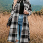 🔥HOT SALE  50% OFF🔥🎁[Best Gift For Her] Women's Plaid Print Long Sleeve Warm Tweed Coat