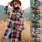 🔥HOT SALE  50% OFF🔥🎁[Best Gift For Her] Women's Plaid Print Long Sleeve Warm Tweed Coat