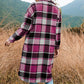 🔥HOT SALE  50% OFF🔥🎁[Best Gift For Her] Women's Plaid Print Long Sleeve Warm Tweed Coat