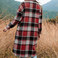 🔥HOT SALE  50% OFF🔥🎁[Best Gift For Her] Women's Plaid Print Long Sleeve Warm Tweed Coat