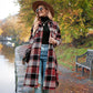 🔥HOT SALE  50% OFF🔥🎁[Best Gift For Her] Women's Plaid Print Long Sleeve Warm Tweed Coat