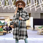 🔥HOT SALE  50% OFF🔥🎁[Best Gift For Her] Women's Plaid Print Long Sleeve Warm Tweed Coat