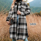 🔥HOT SALE  50% OFF🔥🎁[Best Gift For Her] Women's Plaid Print Long Sleeve Warm Tweed Coat