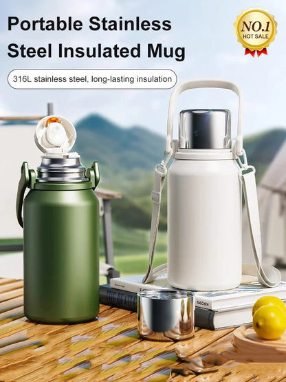 Portable Stainless Steel Insulated Cup【Free Shipping】