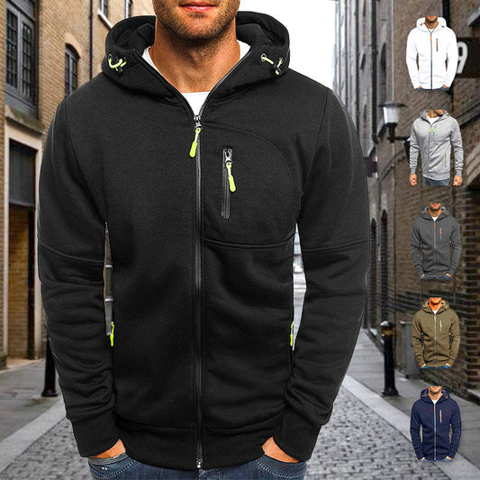 🔥2024 New Year's Hot Sale🔥Men's Sports Casual Cardigan Hooded Sweatshirt