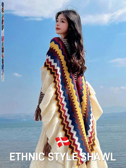 🔥50% OFF TODAY🔥Colorblocked Bohemian Shawl