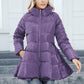 Ideal Gift - Winter Padded Coat Slim Stand Collar Women's Maxi Slim Waist Down Jacket