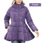 Ideal Gift - Winter Padded Coat Slim Stand Collar Women's Maxi Slim Waist Down Jacket