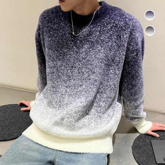 Men's Soft Skin Friendly Loose Crewneck Sweater