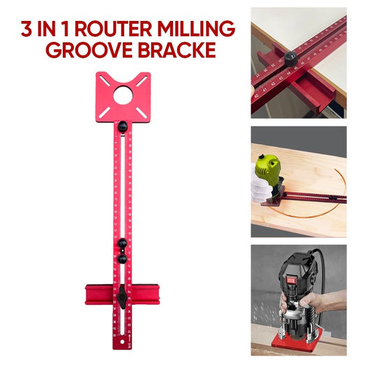 🔥New Year Sale 49% Off🔥3 in 1 Router Milling Groove Bracke